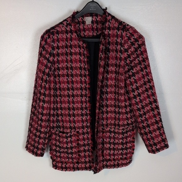 Jackets & Blazers - Chico's Tweed Open Front Jacket